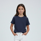 Polo Básico Escolar Azul Niño Niña (100% Algodón)