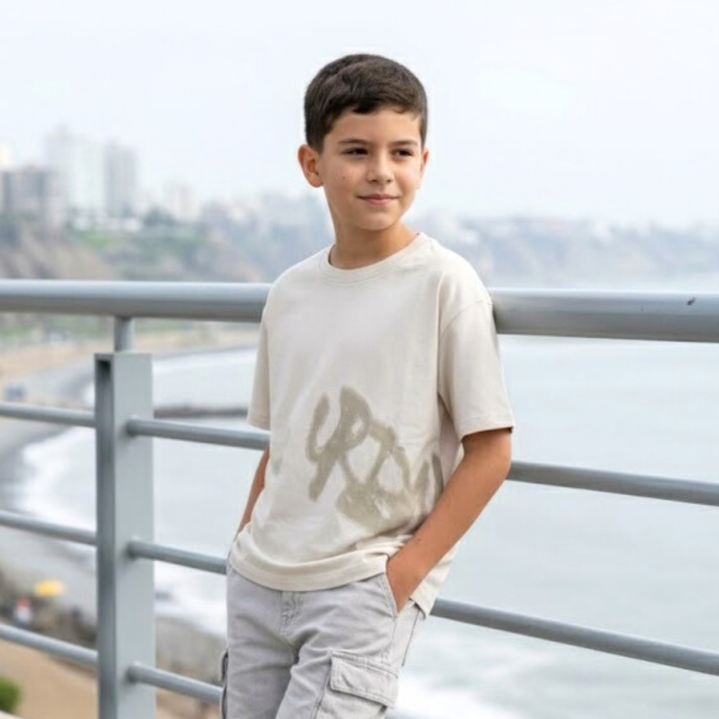 Polo Niño Boxy Urban Arena – 100% Algodón