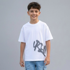 Polo Niño Boxy Urban Blanco | 100% Algodón | ANG Kidz