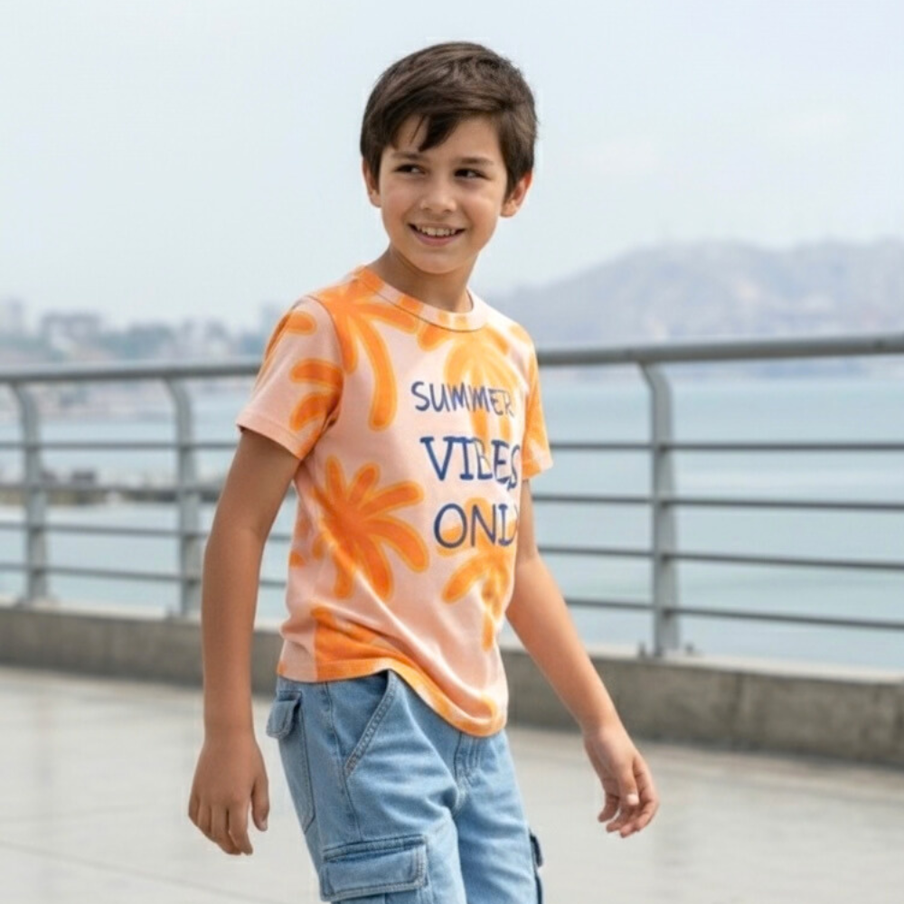 Polo Niño Summer Vibes Only (100% algodón)