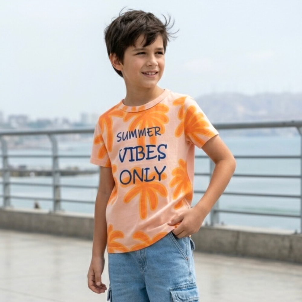 Polo Niño Summer Vibes Only (100% algodón)