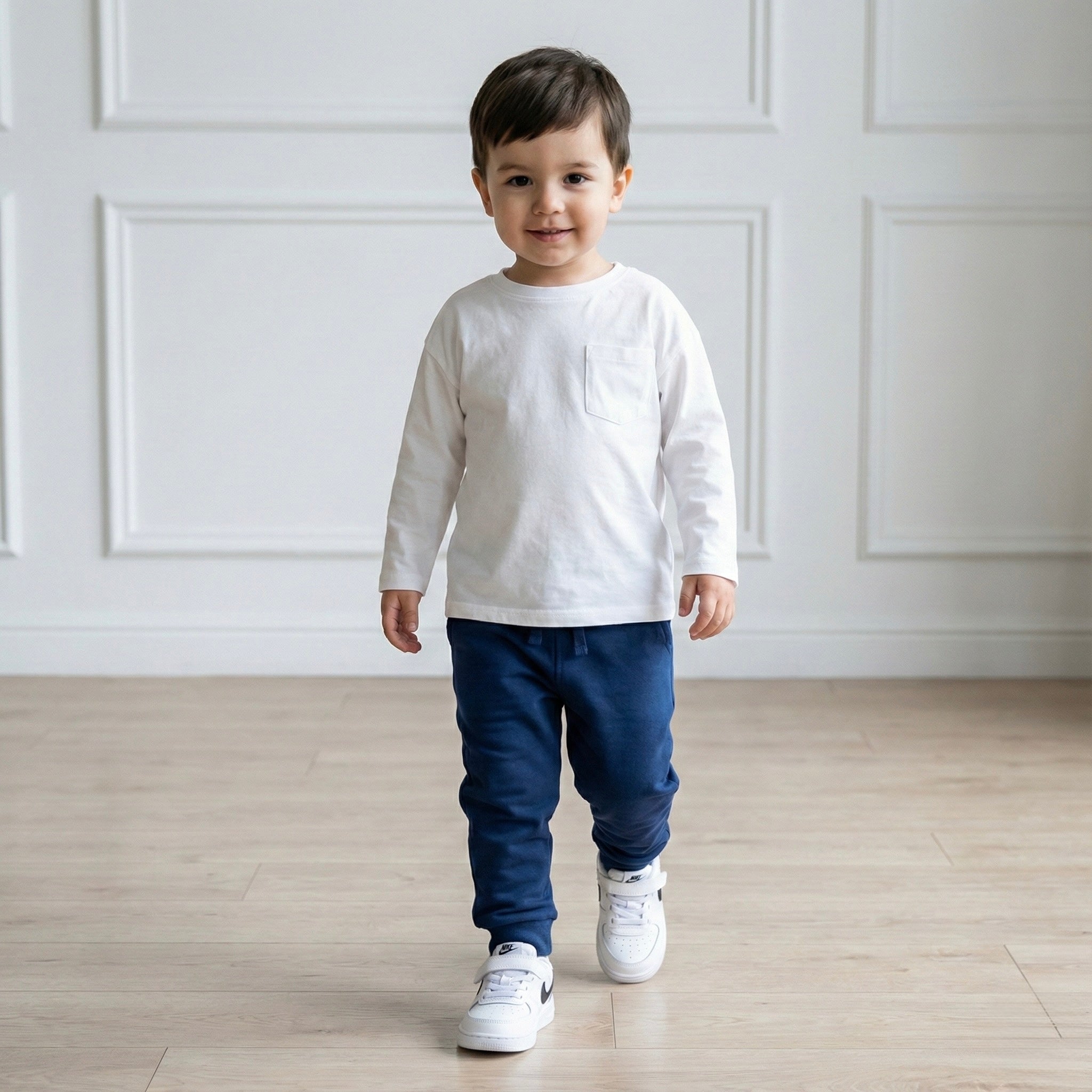 Jogger Buzo Niña Niño Cobalto (French Terry)