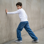 Jean baggy niño azul ANG Kidz – comodidad total corte wide leg