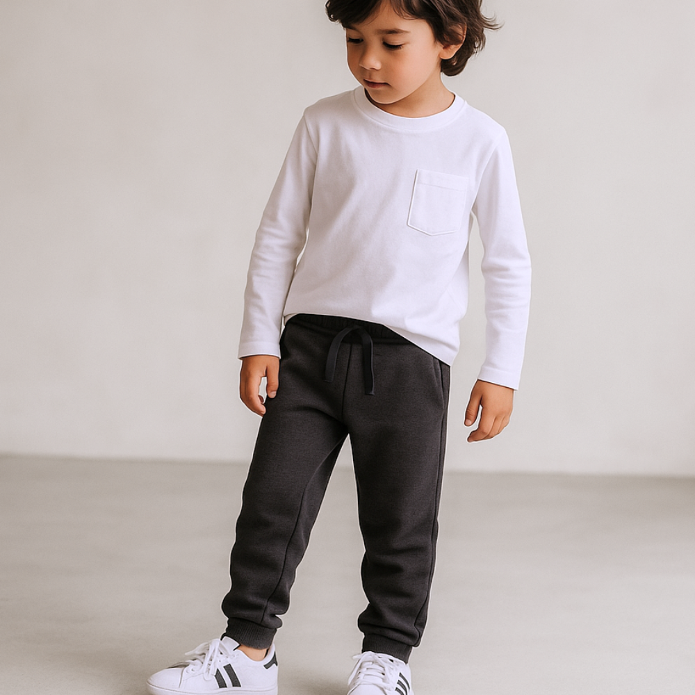 Jogger Gris Oscuro 2 - Le Petit Company | Ropa para Niños y Niñas