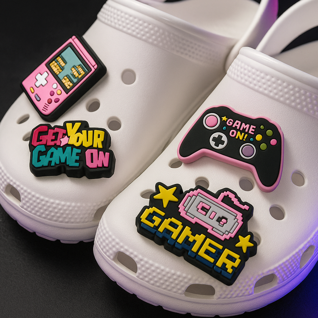Accesorios Crocs Pack Pixel Gamer (4 pines)
