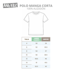 Polo Básico Escolar Azul Niño Niña (100% Algodón)