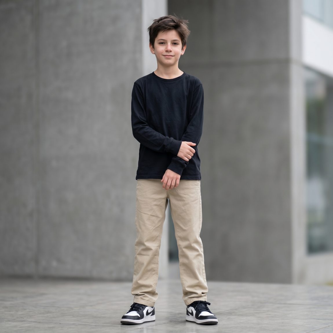 Pantalón Niño Beige Bolsillo