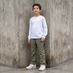 Pantalón Niño Verde Bolsillo