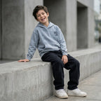 Polera capucha acid wash gris niño ANG Kidz – algodón afranelado Lima Perú
