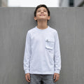 Polo manga larga niño blanco bolsillo cargo ANG Kidz – ropa infantil Lima Perú