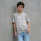 Polo gris Attitude para niño de manga corta