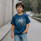 Polo Niño Gamer - Azul (100% algodón)