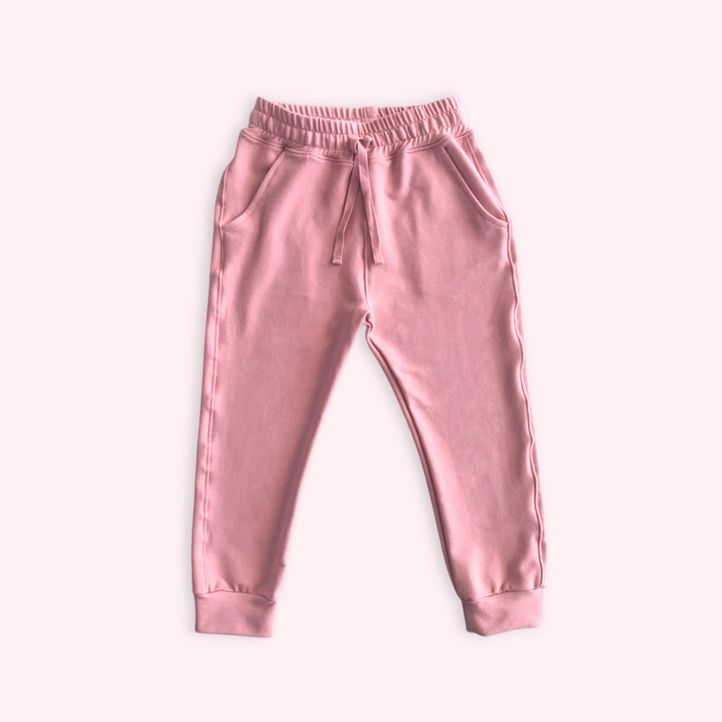 Jogger Niña Niño Rosa Suave (French Terry) - Le Petit Company