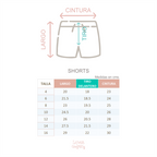 Short Niña Naranja Flúor - Le Petit Company